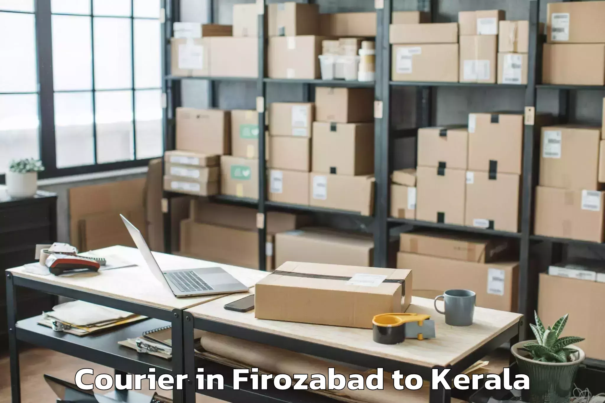 Trusted Firozabad to Edappal Courier